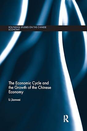 the economic cycle and the growth of the chinese economy 1st edition li jianwei 0367179792, 978-0367179793