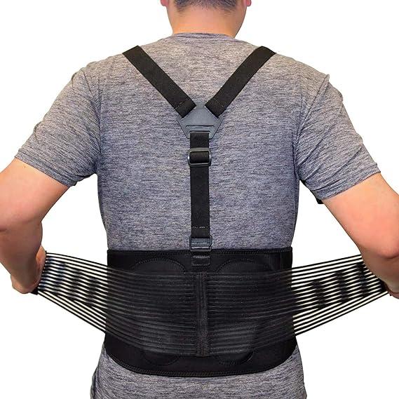 allyflex sports back support belts with y-suspenders  allyflex b07wfxx5gp