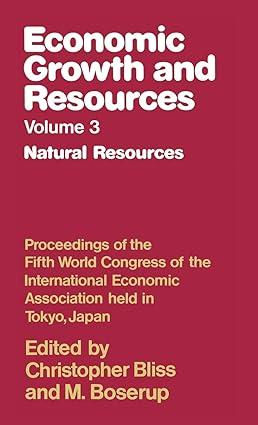 economic growth and resources  natural resources proceedings of the fifth world  conference of the