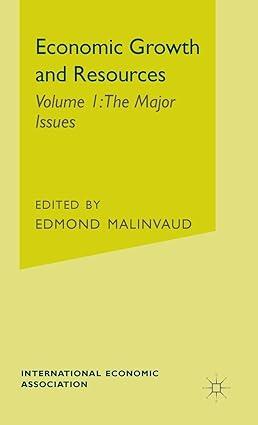 economic growth and resources the major issues volume i 1st edition edmond malinvaud 0333244435,