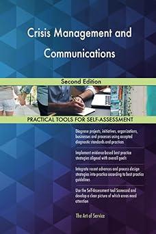 crisis management and communications practical tools for self assessment 2nd edition gerardus blokdyk
