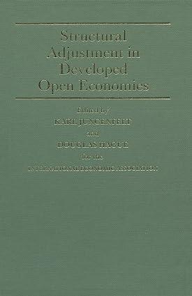 structural adjustment in developed open economies 1st edition douglas hague , karl jungenfeldt 1349179213,