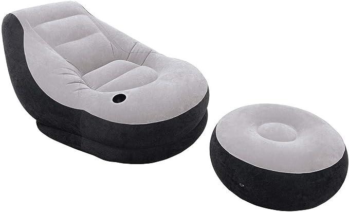 intex inflatable ultra lounge with ottoman  intex b07h5qlgv7