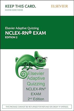 nclex rn exam adapt quizzing access 2nd edition elsevier 0323556248, 978-0323556248