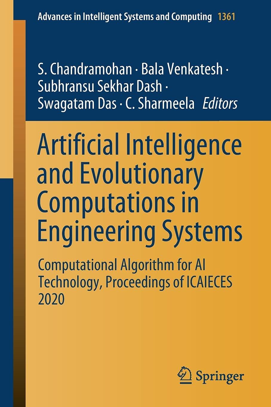 artificial intelligence and evolutionary computations in engineering systems computational algorithm for ai