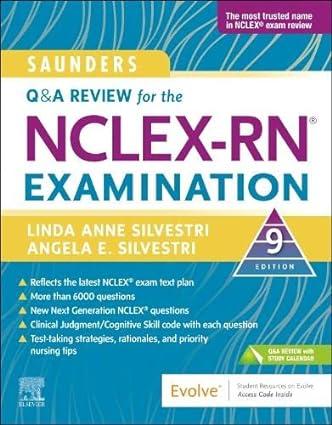 saunders q and a review for the nclex rn examination 9th edition linda anne silvestri phd rn faan, angela
