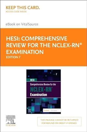 hesi comprehensive review for the nclex rn examination elsevier ebook on vital source retail access card 7th