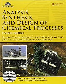 Analysis Synthesis And Design Of Chemical Processes
