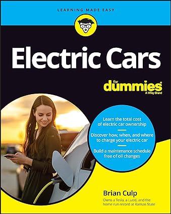 electric cars for dummies 1st edition brian culp 1119887356, 978-1119887355