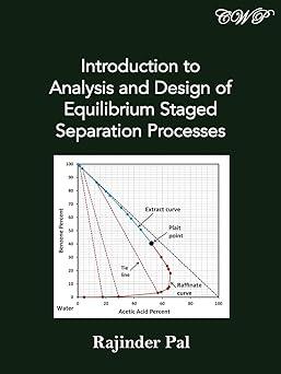 introduction to analysis and design of equilibrium staged separation processes 1st edition rajinder pal