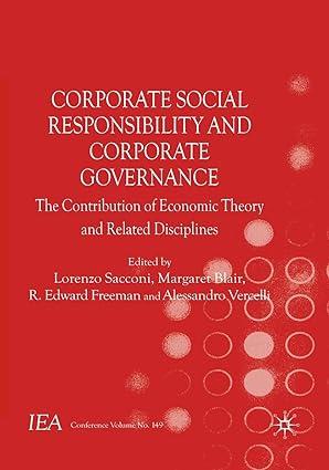 corporate social responsibility and corporate governance the contribution of economic theory and related