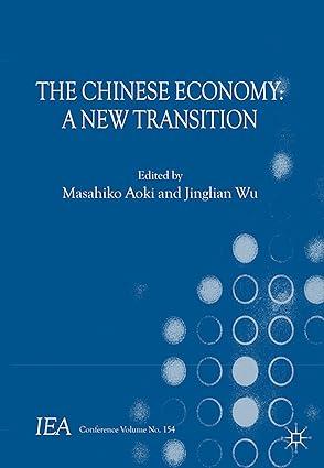 the chinese economy a new transition 1st edition masahiko aoki , jinglian wu , w. jinglian 1137034289,