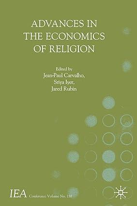 advances in the economics of religion 1st edition jean-paul carvalho  sriya iyer , jared rubin 3319988476,