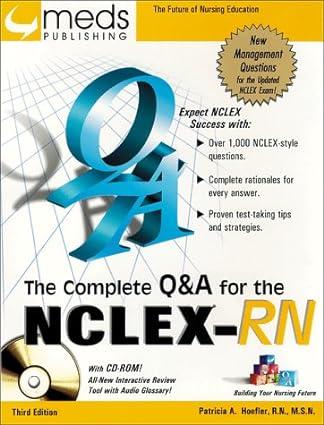 the complete q and a for the nclex rn 3rd edition patricia a. hoefler 1565330358, 978-1565330351