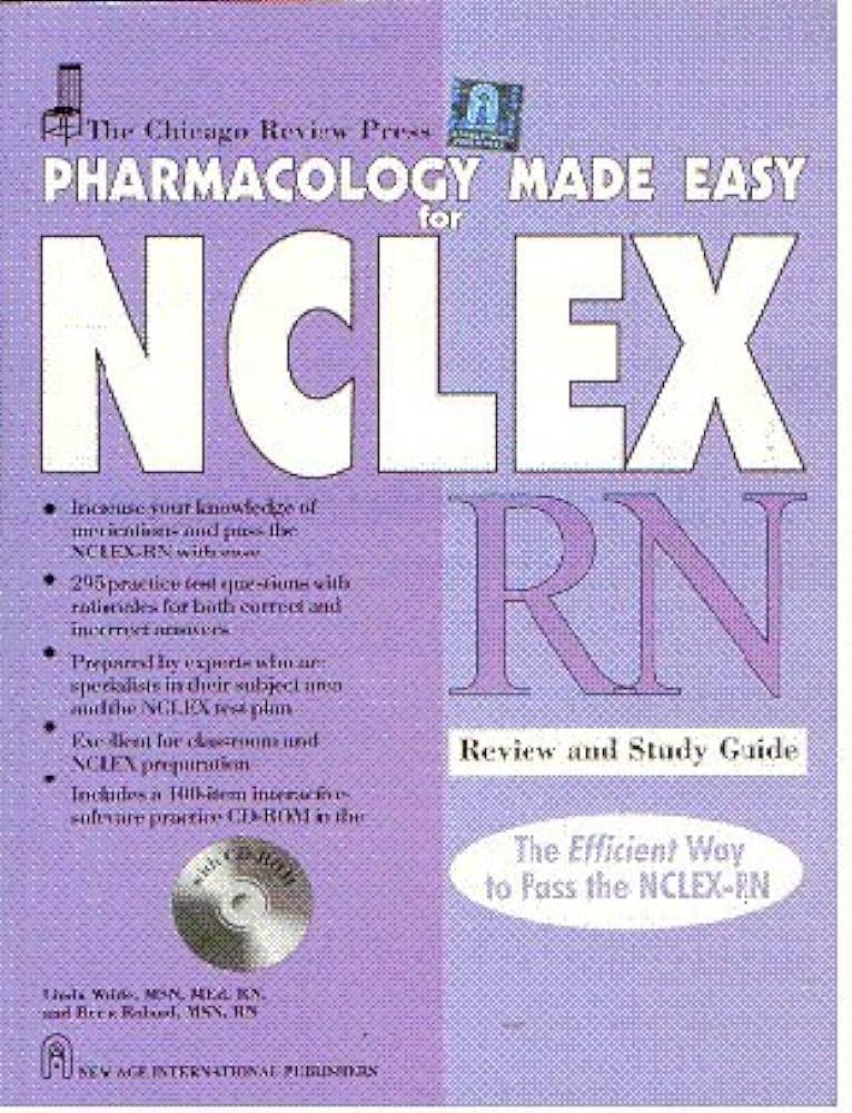 pharmacology made easy for nclex rn 1st edition rn waide,linde msn, med 8122416799, 978-8122416794
