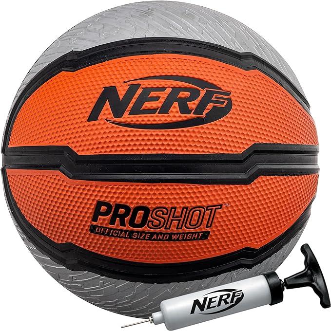 nerf indoor and outdoor basketball proshot with air inflation pump  nerf b0bcqqljzp
