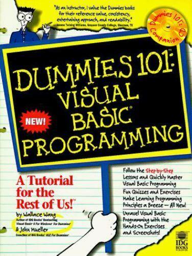 dummies 101 visual basic programming 1st edition wallace wang, john mueller 0764500333, 978-0764500336