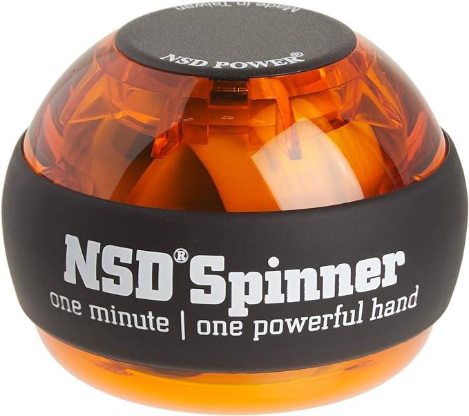 nsd power essential spinner gyro hand grip strengthener wrist forearm exerciser ?pb-688 amber nsd b007ggclgw
