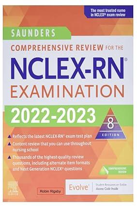 nclex rn examination 8th edition robin rigsby 0989818853, 978-0989818858