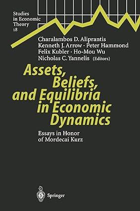 assets beliefs and equilibria in economic dynamics essays in honor of mordecai kurz 1st edition charalambos