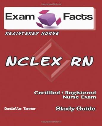 exam facts nclex-rn exam study guide nclex rn exam study guide 1st edition danielle tanner 1484126351,