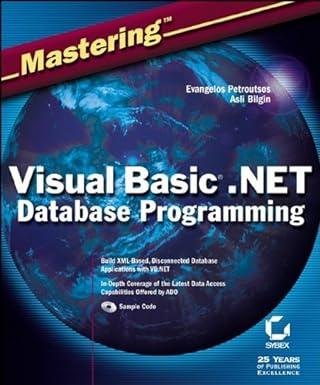 mastering visual basic net database programming 1st edition evangelos petroutsos, asli bilgin 0782128785,