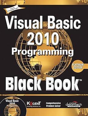 visual basic 2010 programming black book 1st platinum edition kogent learning solutions inc b01lzqrr8c,