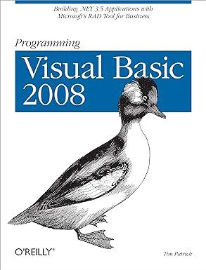 programming visual basic 2008 1st edition tim patrick 0596518439, 978-0596518431