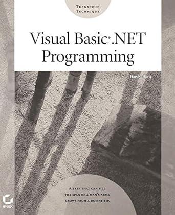 visual basic net programming 1st edition harold davis 0782140386, 978-0782140385