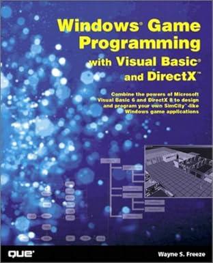 windows game programming with visual basic and directx 1st edition wayne s freeze 0789725924, 978-0789725929