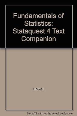 fundamentals of statistics stataquest 4 text companion 1st edition howell 0534333907, 978-0534333904
