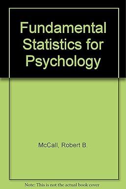 fundamental statistics for psychology 2nd edition robert b.; mccall 0155294229, 978-0155294226