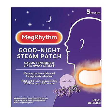 megrhythm gentle steam calming neck patch for a good night sleep  megrhythm b0c9h5g4wg