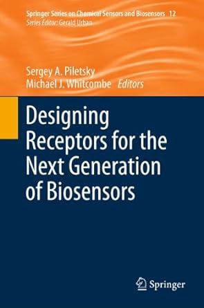 designing receptors for the next generation of biosensors 1st edition sergey a. piletsky, michael j.