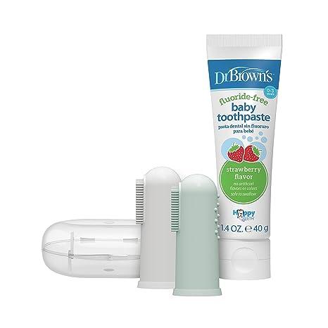 dr browns 100 silicone baby finger toothbrush and toothpaste set  dr. brown's b0c7j4ttkr