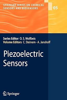 piezoelectric sensors 1st edition claudia steinem, claudia steinem, andreas janshoff 3642071678,