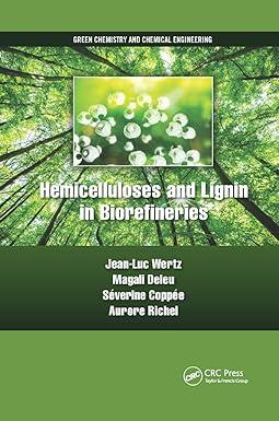 hemicelluloses and lignin in biorefineries 1st edition jean-luc wertz, magali deleu, séverine coppée