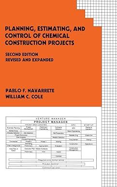 planning estimating and control of chemical construction projects 2nd edition pablo f. navarrete, william c.