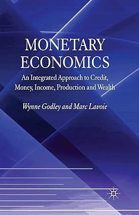 monetary economics an integrated approach to credit money income production and wealth 1st edition w. godley