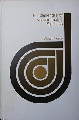 fundamentals of nonparametric statistics 1st edition albert pierce 0822143100, 978-0822143109