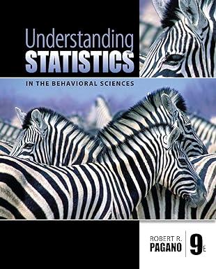 study guide for paganos understanding statistics in the behavioral sciences 9th edition robert r. pagano