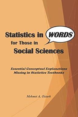 statistics in words for those in social sciences essential conceptual explanations missing in statistics