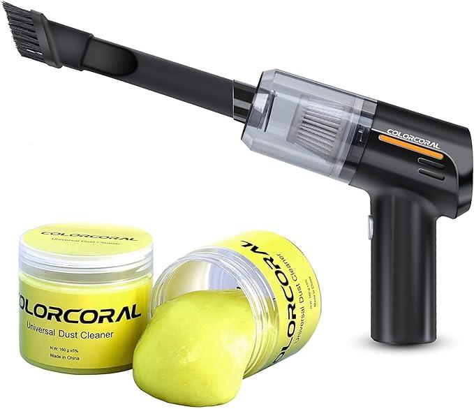 colorcoral rechargeable vacuum cleaner and universal dust cleaning gel  colorcoral ?b097bfp7fq
