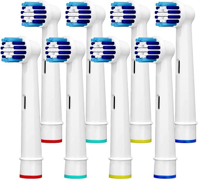 Pepecare 8 Pack Replacement Brush Heads Compatible Toothbrush Heads For Braun Oral-B