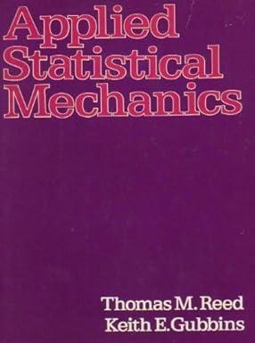 applied statistical mechanics 1st edition thomas m reed 007051495x, 978-0070514959