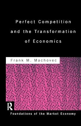 perfect competition and the transformation of economics 1st edition frank machovec 1138865818, 978-1138865815