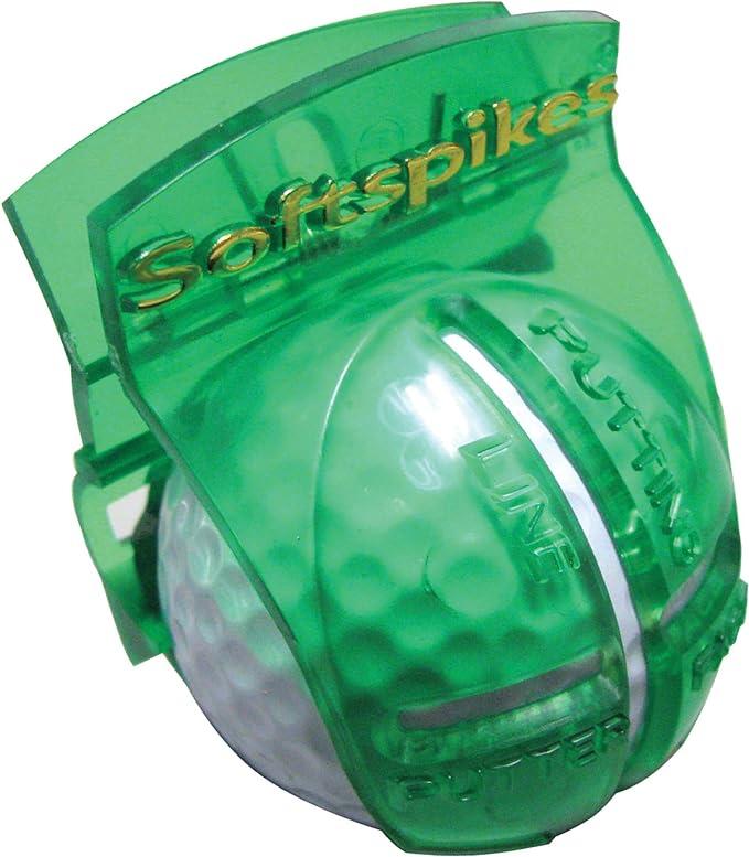 softspikes golf ball alignment tool green  softspikes b002ltiux2