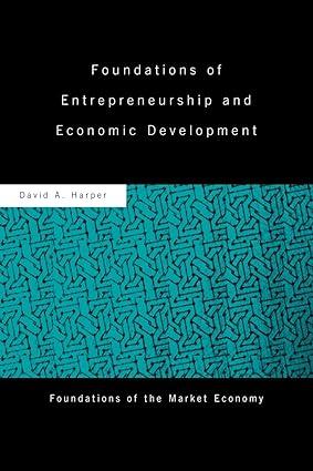 foundations of entrepreneurship and economic development 1st edition david a harper 0415459206, 978-0415459204