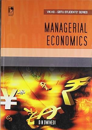 managerial economics 1st edition d.n. dwivedi 8125942637, 978-8125942634