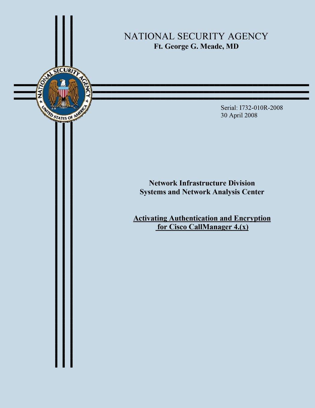 network infrastructure division systems and network analysis cente 1st edition national security agency